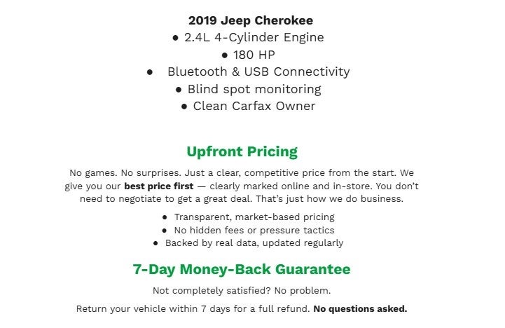 2019 Jeep Cherokee Latitude 4x4