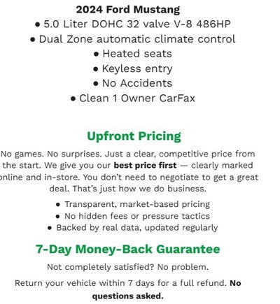 2024 Ford Mustang GT Premium Fastback