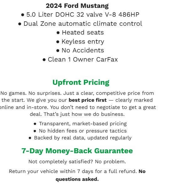 2024 Ford Mustang GT Premium Fastback