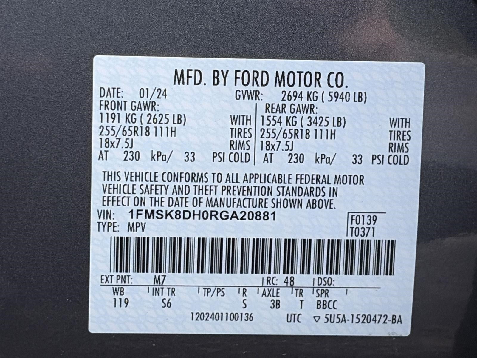 2024 Ford Explorer XLT 4WD