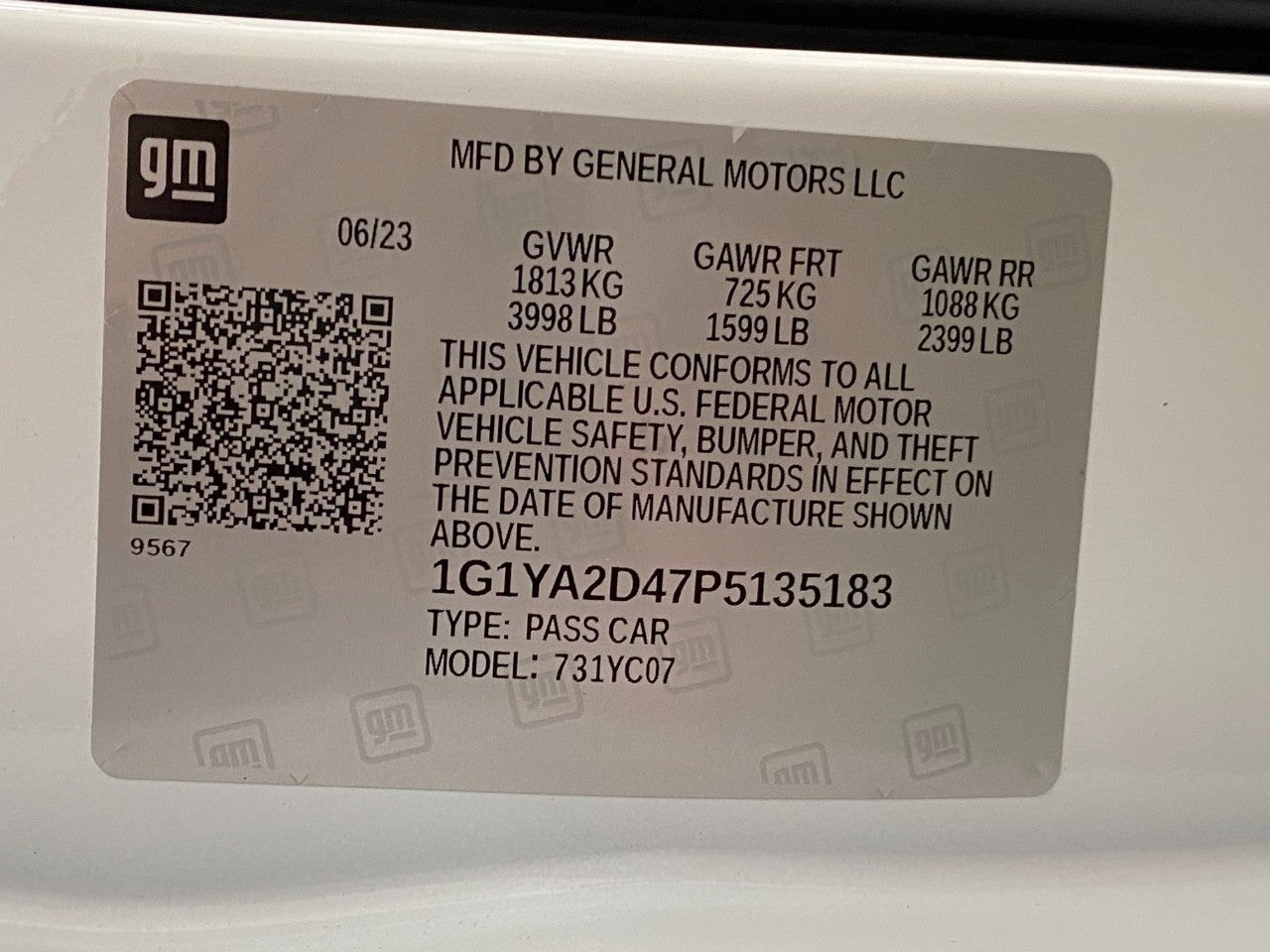 2023 Chevrolet Corvette 2dr Stingray Cpe w/1LT