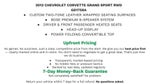 2013 Chevrolet Corvette 2dr Conv Grand Sport w/4LT