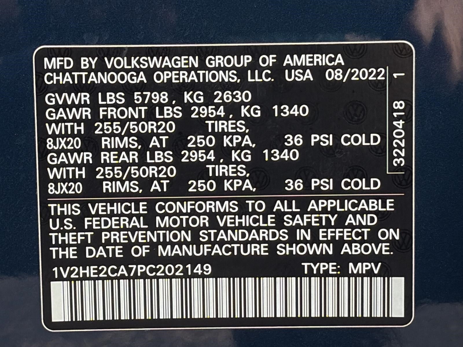 2023 Volkswagen Atlas Cross Sport 3.6L V6 SE w/Technology 4MOTION