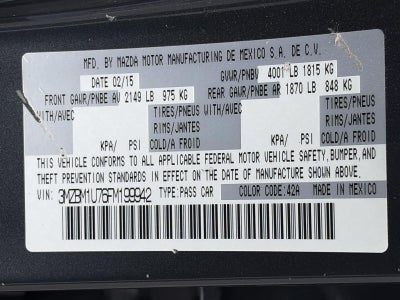 2015 Mazda Mazda3 4dr Sdn Auto i Sport