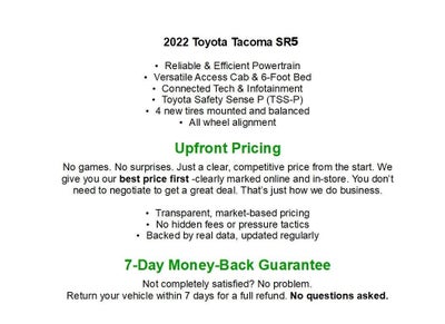 2022 Toyota Tacoma 2WD SR Access Cab 6' Bed I4 AT