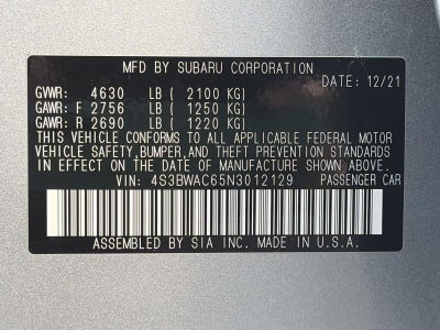 2022 Subaru Legacy Premium CVT