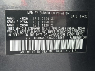 2025 Subaru Legacy Premium AWD