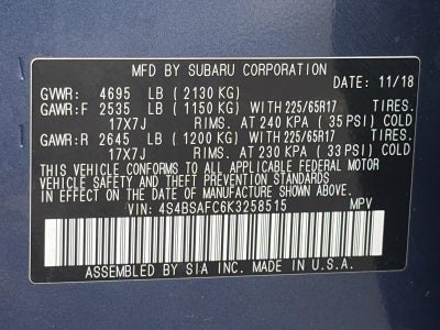 2019 Subaru Outback 2.5i Premium