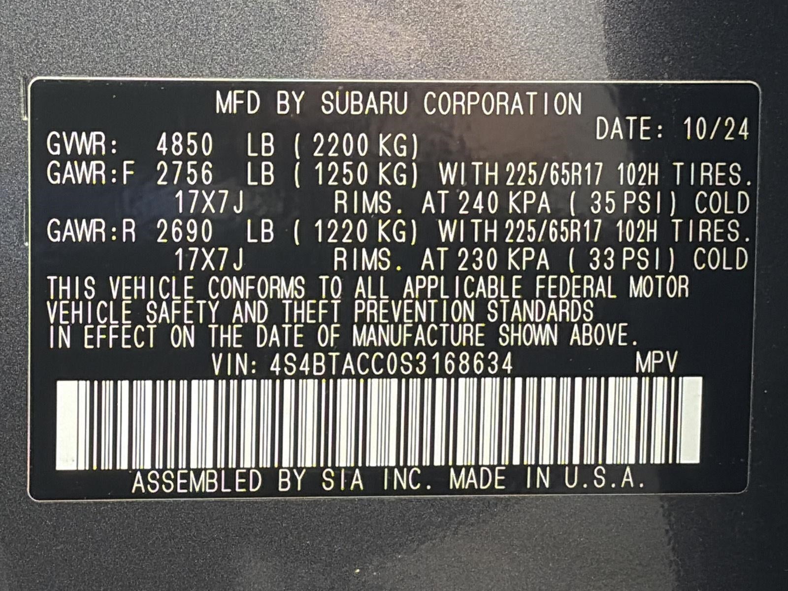 2025 Subaru Outback Premium AWD