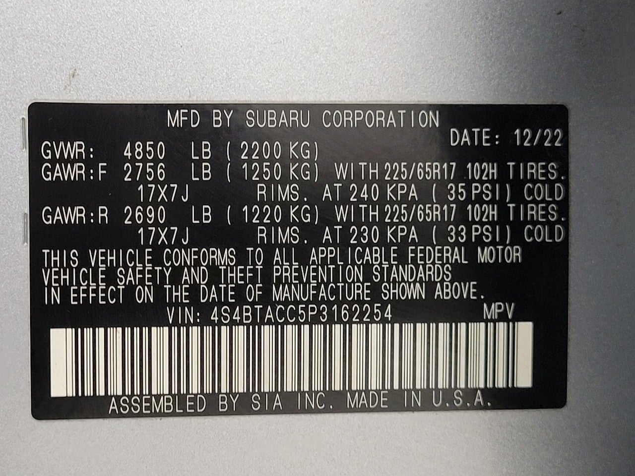 2023 Subaru Outback Premium CVT