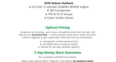 2025 Subaru Outback Premium AWD