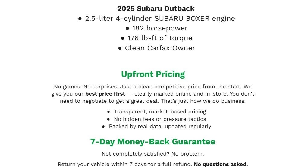2025 Subaru Outback Premium AWD