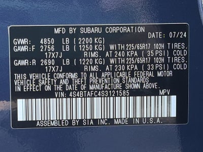 2025 Subaru Outback Premium AWD