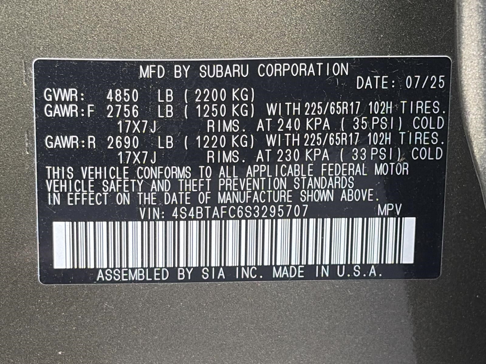 2025 Subaru Outback Premium AWD