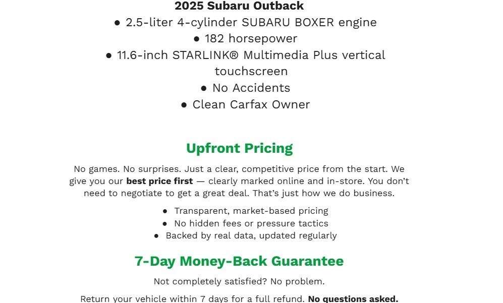 2025 Subaru Outback Premium AWD
