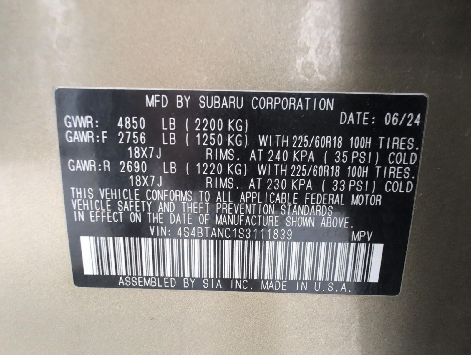 2025 Subaru Outback Limited AWD