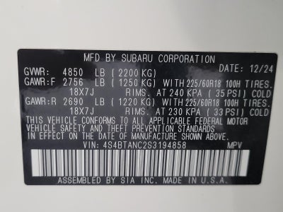 2025 Subaru Outback Limited AWD