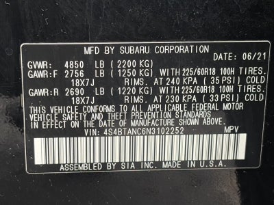 2022 Subaru Outback Limited CVT