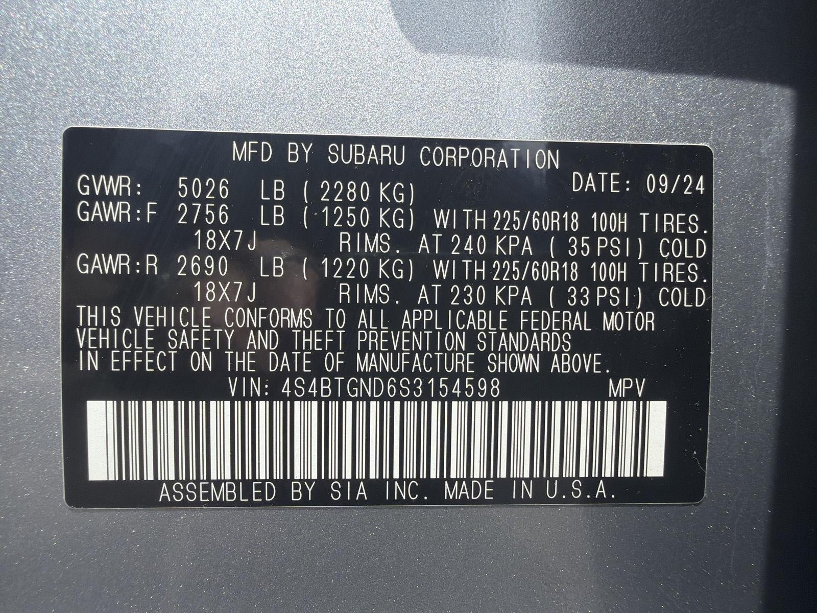 2025 Subaru Outback Limited XT AWD