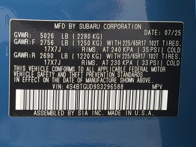 2025 Subaru Outback Wilderness AWD