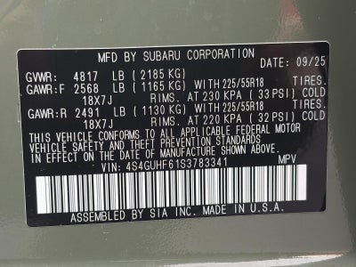 2025 Subaru Crosstrek Sport AWD