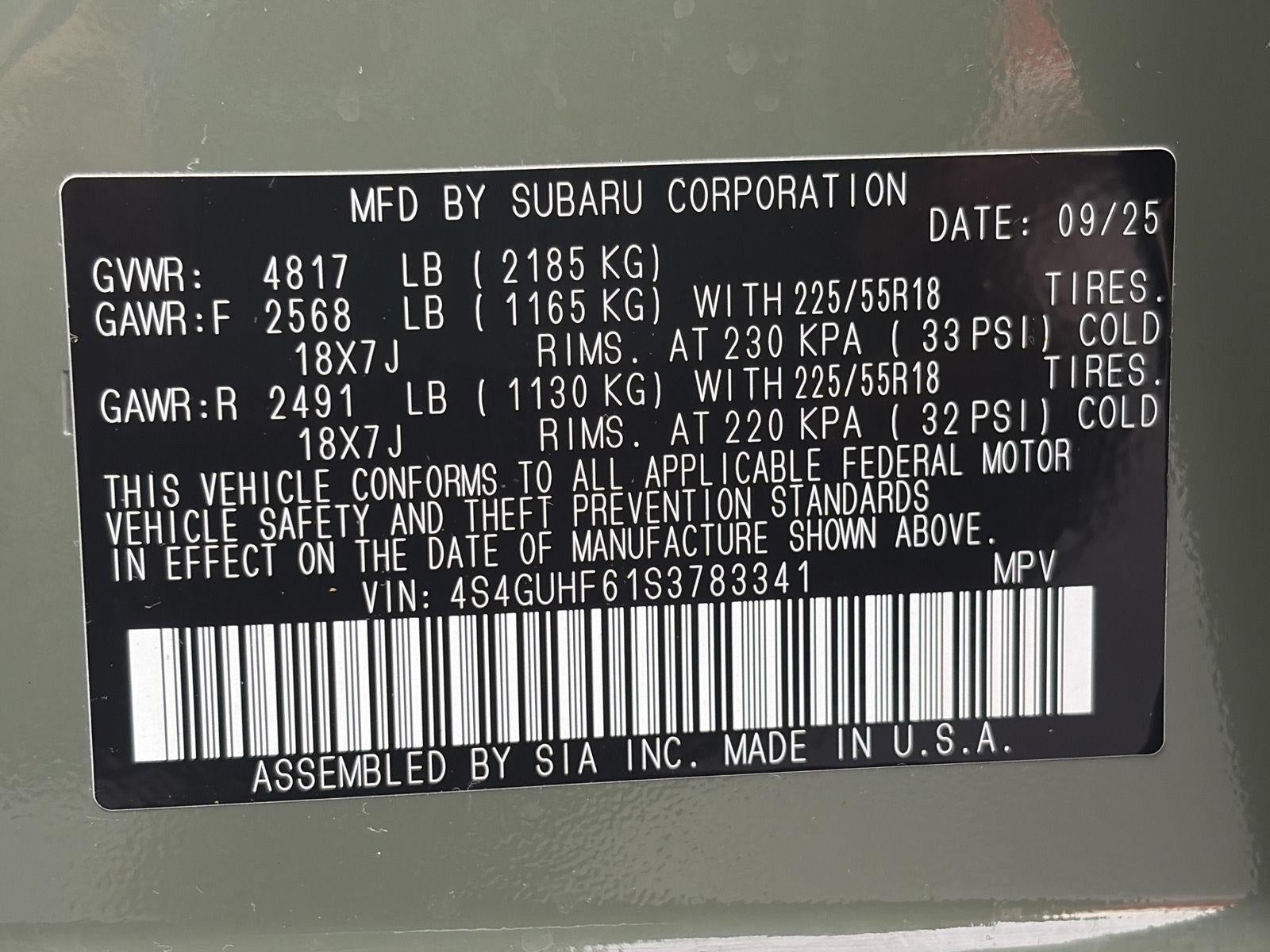 2025 Subaru Crosstrek Sport AWD