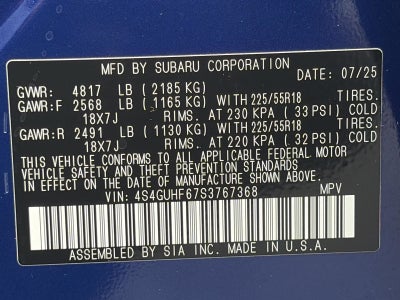 2025 Subaru Crosstrek Sport AWD