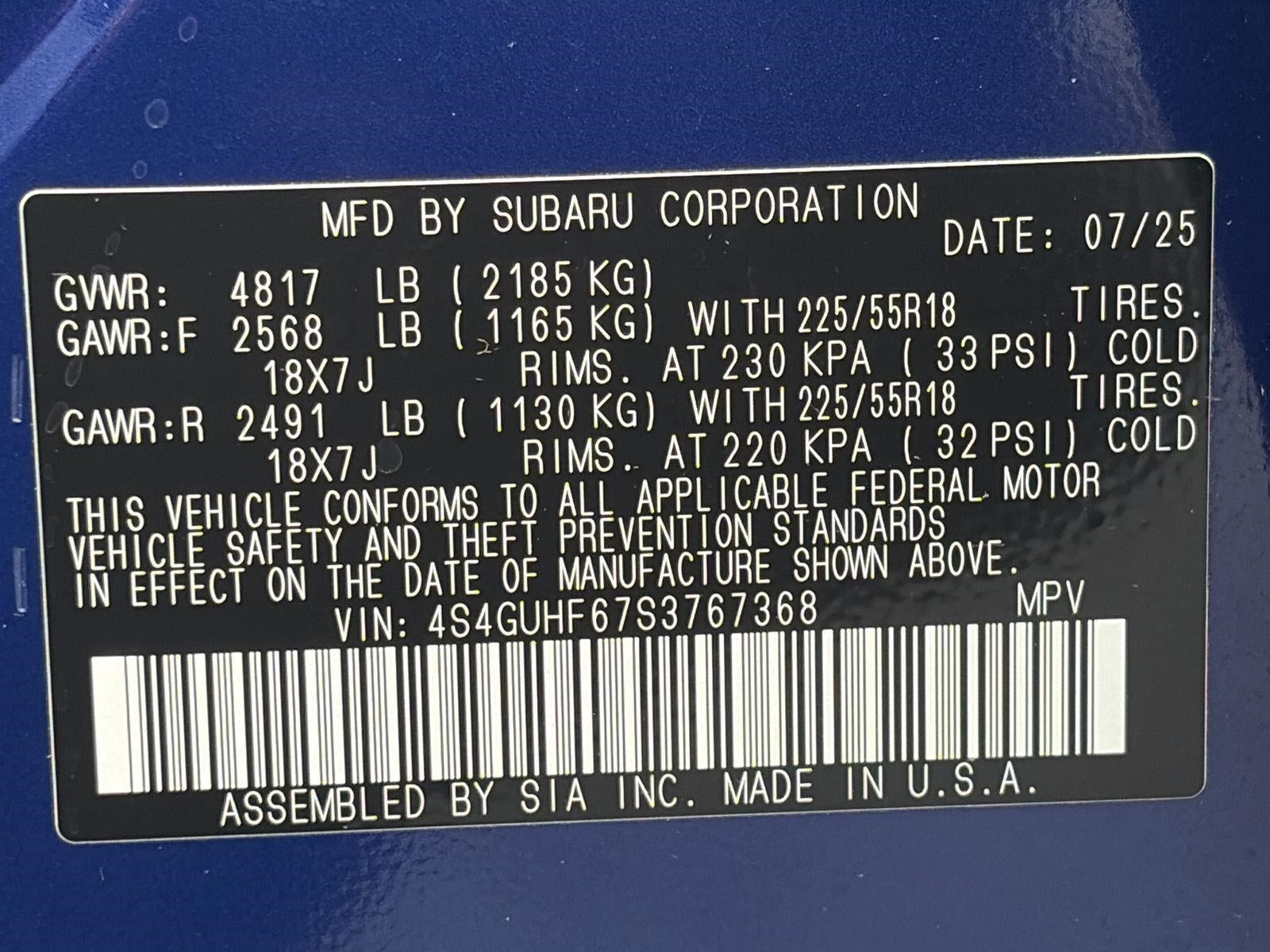 2025 Subaru Crosstrek Sport AWD
