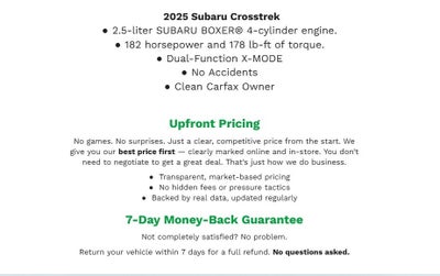 2025 Subaru Crosstrek Sport AWD