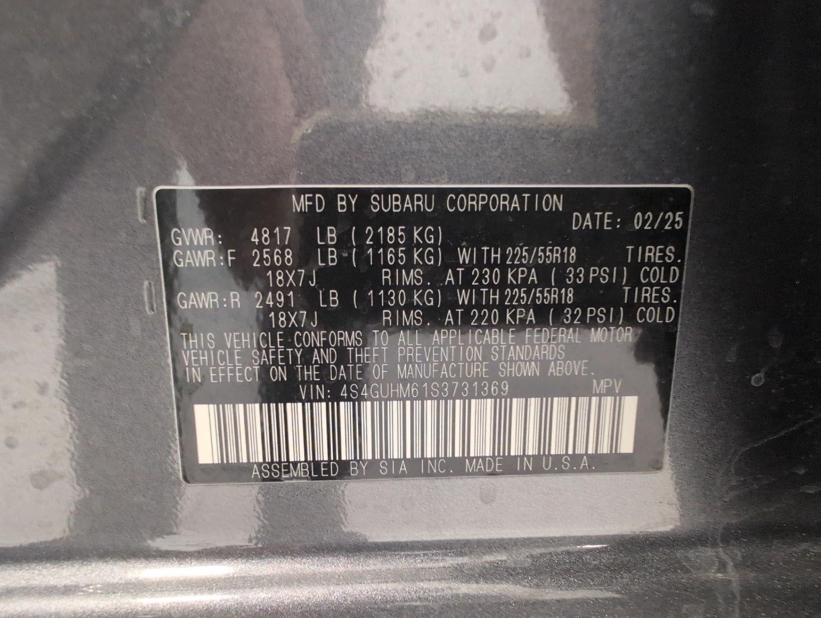 2025 Subaru Crosstrek Limited AWD