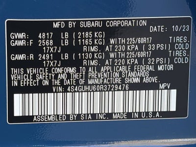 2024 Subaru Crosstrek Wilderness AWD