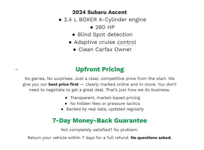 2024 Subaru Ascent Premium 7-Passenger