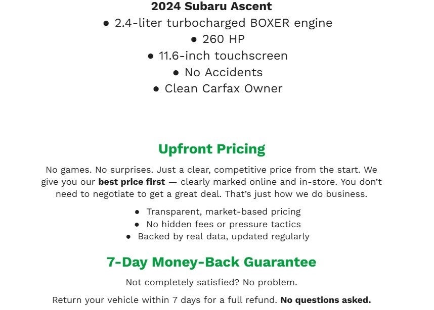 2024 Subaru Ascent Premium 7-Passenger