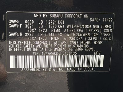 2023 Subaru Ascent Onyx Edition Limited 7-Passenger