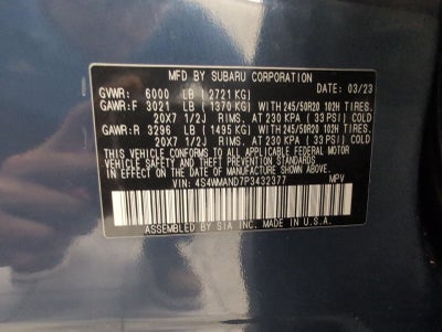 2023 Subaru Ascent Limited 8-Passenger