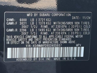 2025 Subaru Ascent Limited 7-Passenger