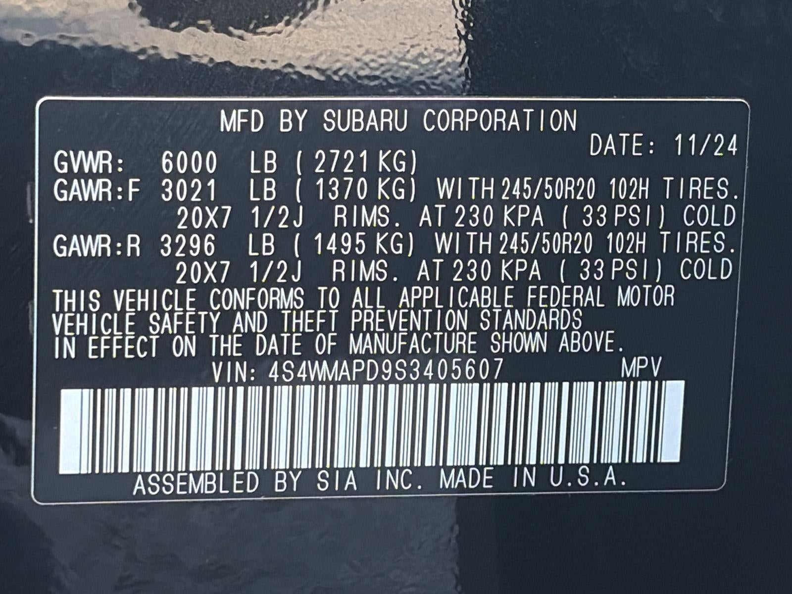 2025 Subaru Ascent Limited 7-Passenger
