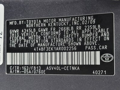 2010 Toyota Camry 4dr Sdn I4 Auto