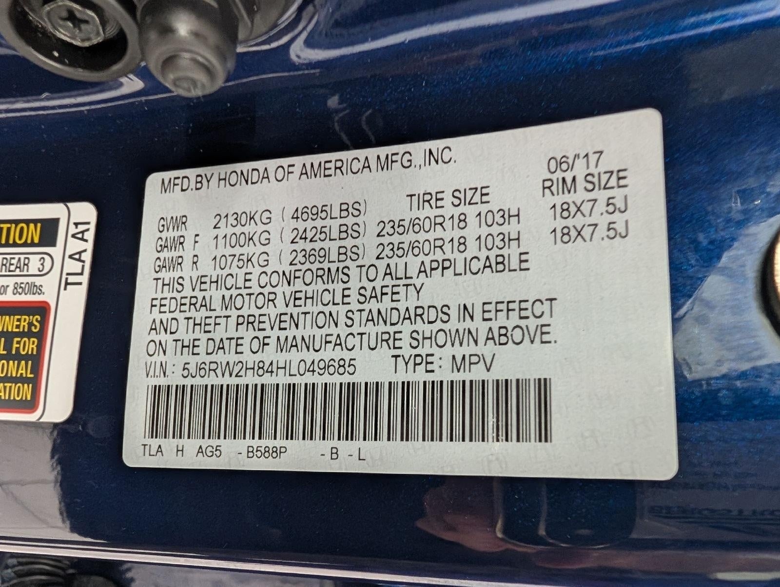 2017 Honda CR-V EX-L AWD