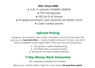 2017 Acura RDX AWD w/Advance Pkg