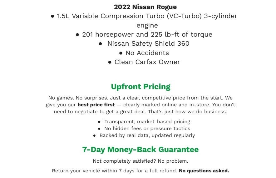 2022 Nissan Rogue AWD SV
