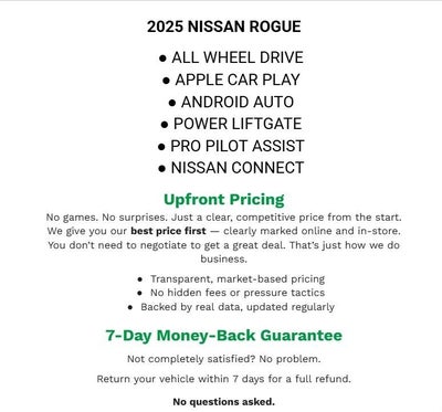 2025 Nissan Rogue AWD SV