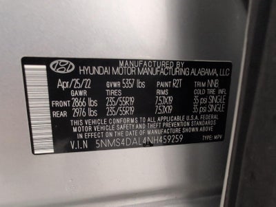 2022 Hyundai Santa Fe Limited AWD
