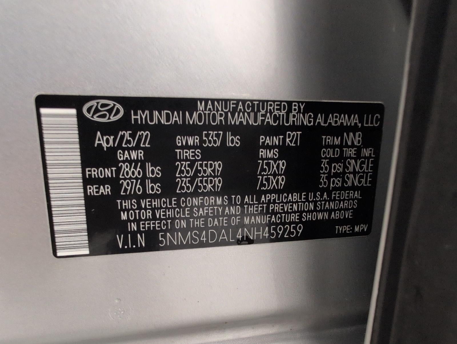 2022 Hyundai Santa Fe Limited AWD