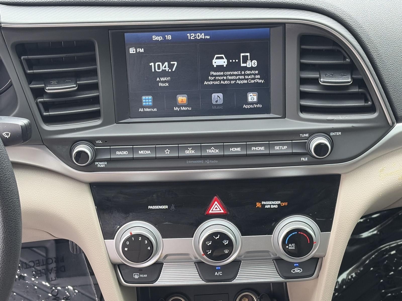 2019 Hyundai Elantra SEL Auto