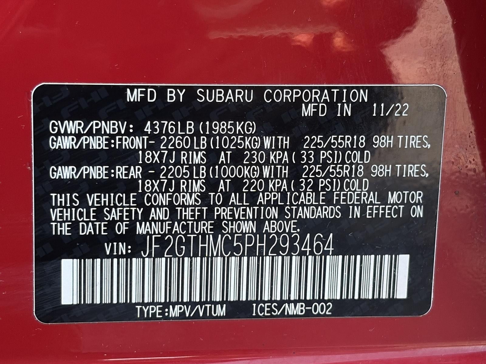 2023 Subaru Crosstrek Limited CVT