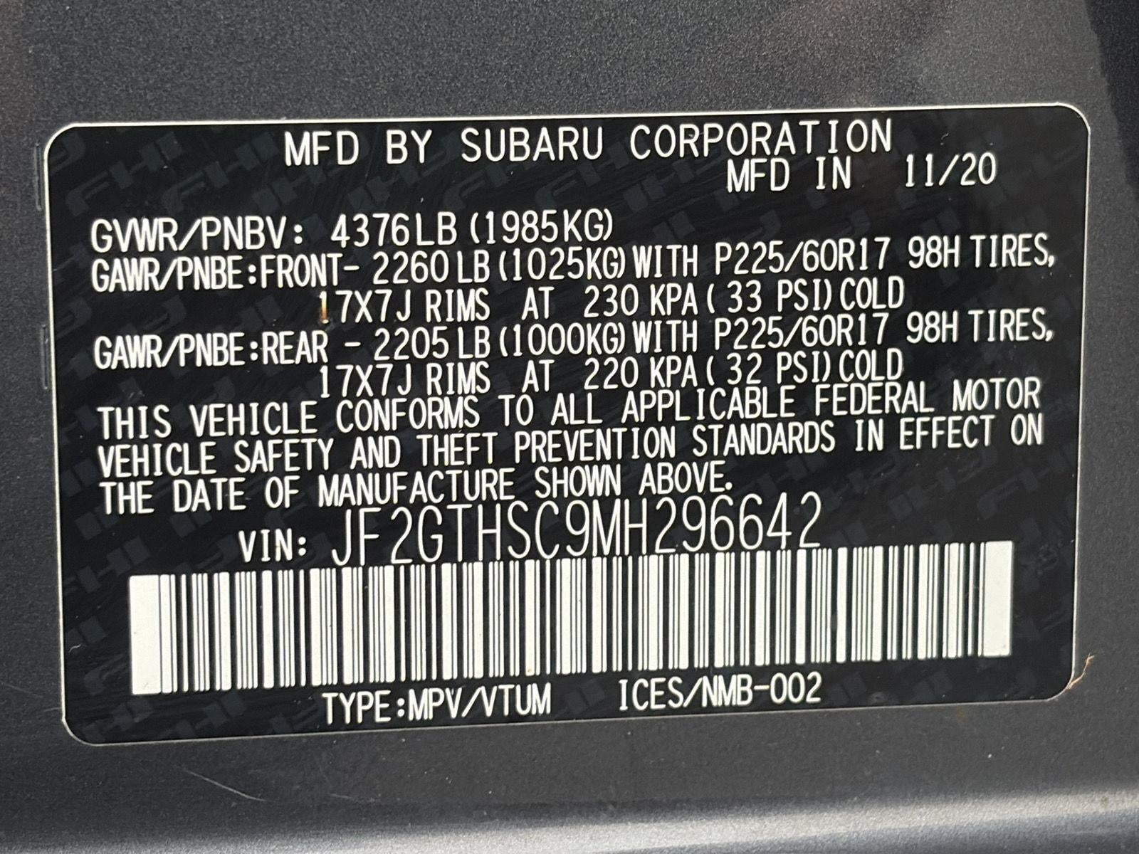 2021 Subaru Crosstrek Sport CVT