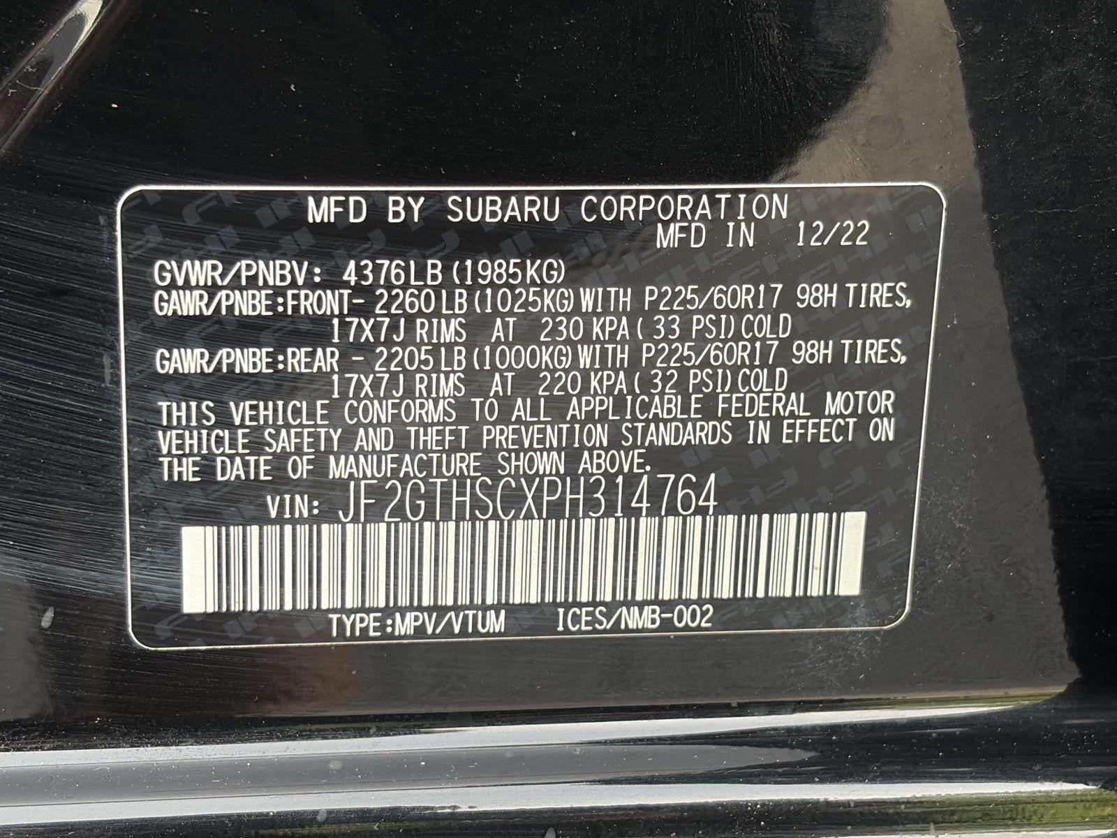 2023 Subaru Crosstrek Sport CVT
