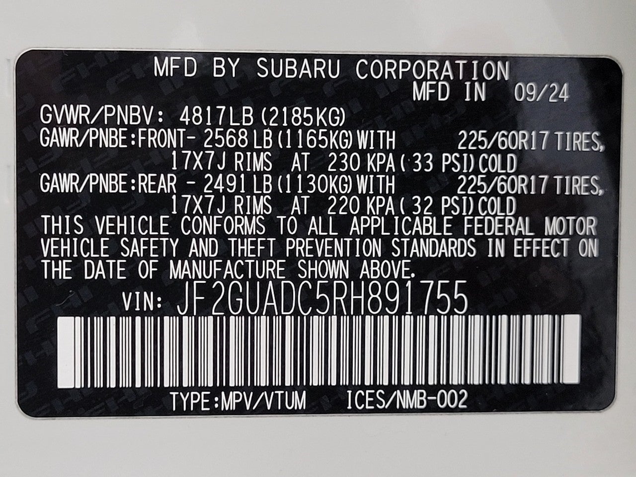 2024 Subaru Crosstrek Premium AWD