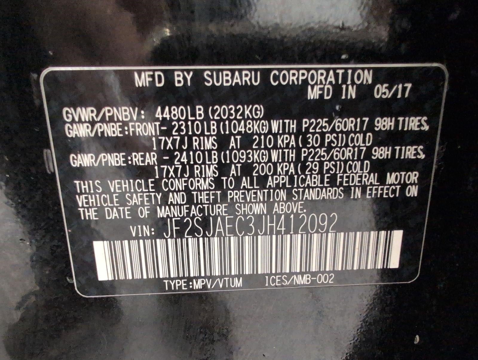 2018 Subaru Forester 2.5i Premium CVT